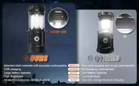 Al Aire Libre de emergencia portátil Caballo Mazorca Tienda de Luz camping USB recargable LED solar camping Luz - details 1
