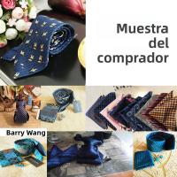 Set De Corbata Y Cufflink Para Hombre En Floral Jacquard Teal Verde Violeta Morado Clásico Moda Para Bodas Eventos Fiesta - details 8