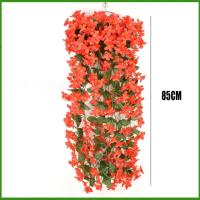 Flores Artificiales Moradas Para Decoración De Fiestas Y Boda Arreglo Floral De Plástico Para Exterior Decoración De Pared Y Jardín - details 6