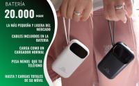 Bateria Externa Carga Rapida, 20000mAh- Marca NFMAXONE Power Bank Carga Rápida, con Cables USB y USB C, Batería Portatil para iPhone, con Cables Integrados, Compatible con Samsung iPad Macbook Negra. - details 0