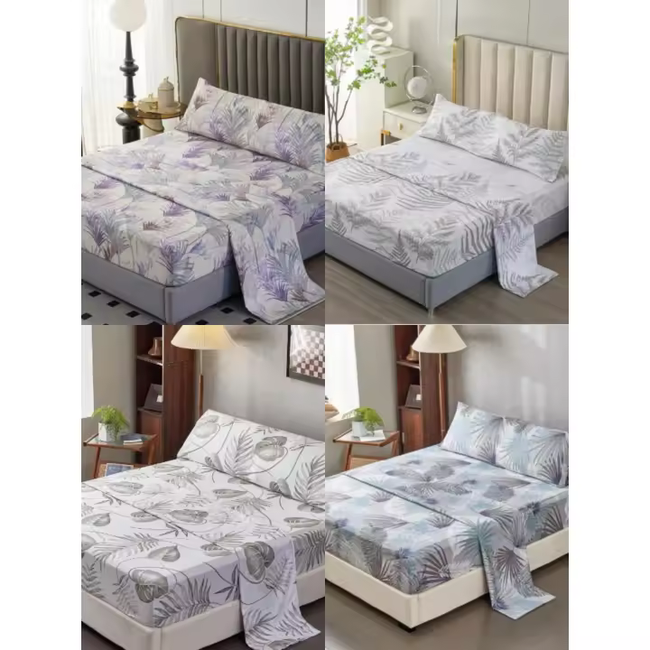 Juego de sábanas de Microfibra Satén Modelo ALEATORIO. Suave, fresco y ligero. Ideal para Primavera y Verano. Tamaños Cama90/105/135/150/180/200 Elegante Dormitorio. - 1