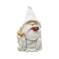 Estatua De Gnome Con Dedo Medio Micro Landscape Decoración De Jardín Resina Figura De Jardín Provocativa Para Paisaje Exterior - details 13