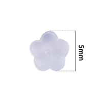 100pcs Pack Tapones De Silicona Suave Para Oídos Transparentes Plásticos Para DIY Pendientes Joyería Encuentros Bala - details 8
