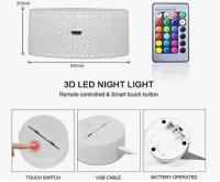 Lámpara de Ambiente con control remoto Y 16 Colores, Luz Nocturna con efecto de visión y Luces LED 3D Ideas para fiestas y Halloween - details 4
