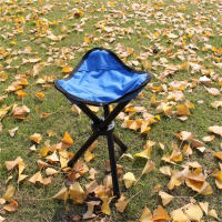 Silla De Playa Triangular Plegable Portátil 1PC Ultraligera Para Camping Pesca Picnic Multifuncional Silla De Estilo Moderno De Plástico - details 2
