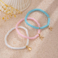 PuRui Anklets De Color Dorado Con Estrella De Mar Para Mujeres Conjunto De 3 Piezas Joyería Casual Para Playa Y Fiestas - details 8