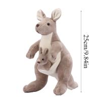 Muñeco De Peluche Kangaroo Con Madre Y Bebé Juguetes Creativos Para Regalar En Cumpleaños Relleno De Algodón PP Adecuado Para Niños De 3 a 12 Años - details 1
