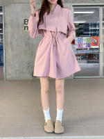 Abrigo De Trench Elegante Para Mujer plus Talla Primavera/Otoño Con Cierre De Cordón Estilo Coreano Casual Versátil Con Bolsillos - details 3