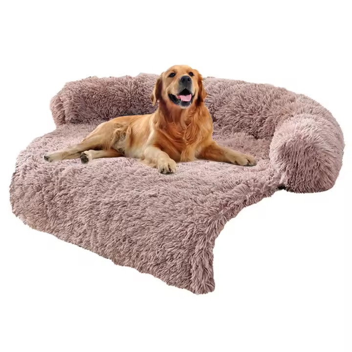 Cama para Perros, sofá para Perros, Borde bajo, juguete para Perros, canasta para Perros, extraible y lavable, Perros grandes y Perros medianos (caqui) - 1