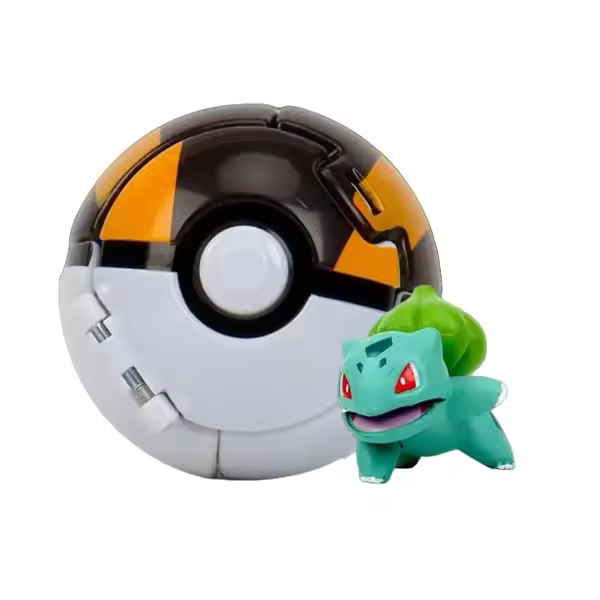 Figura De Acción Pokemon Bola Elf Pokémon Con Pikachu Charizard Blastoise Mewtwo Variante De Pokeball Juguete De Modelado Regalo Para Niños Y Adultos - 1