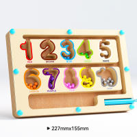 Juegos De Aprendizaje Montessori Con Imanes Para Niños Actividades De Desarrollo Motor Fine Con Conteo Y Colores Madera Laberinto Para Bebés - details 14