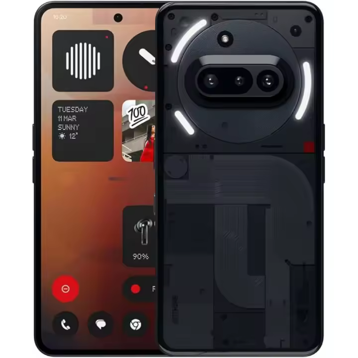 Teléfono - Nothing Phone (3a) Smartphone con cámara Delantera de 32 MP, Ultra Zoom 30x, Carga rápida a 50W y Pantalla AMOLED Flexible FHD+ de 6,77" - 1
