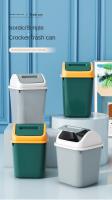 Cubeta De Basura Grande Para El Hogar Con Cubierta Muestrario Para Baño Cocina Sala De Estar Recámara Material PP Plástico - details 0
