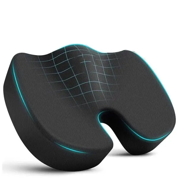 Travel Seat Cushion Memory Foam U-Shaped Cushion for Chair Pillow Cushion Car Office Hip Support Massage Orthopedic Pillow - 1