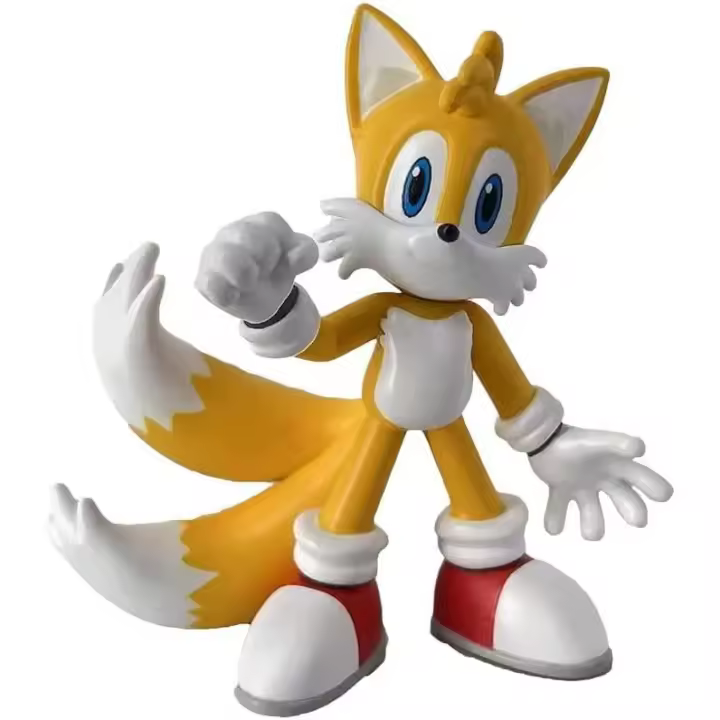Marukatsu -Figuras Sonic Comansi  4 Modelo figuras Sonic, Shadow, Knuckles e Tales - sem pvc Jogar e colecionar-comansi - 1