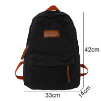 Mochila de lona verde para ordenador portátil para hombre y mujer, morral de viaje a la moda, ideal para estudiantes - details 1