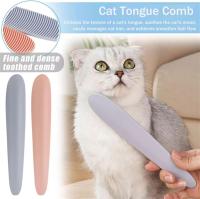 Peine para gatos, cepillo de aseo con textura en forma de lengua de gato, peine de masaje para gatos, cepillo de lengua de gato simulado, herramientas para el cuidado del cabello de perros y gatos, peines - details 1