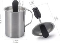 Olla para asar en La Parrilla, Olla para asar en La Parrilla, juego de tines para asar, Olla para salsa de barbacoa - details 0