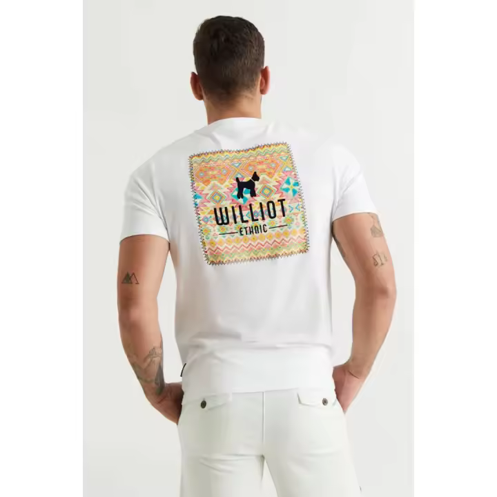 Camiseta Logo Étnico Blanco Williot - 1