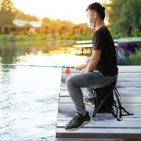Camping Chair with Backpack, Multifunctional Fishing Backpack Stool, Ultralight Waterproof Insulated Backpack Chair for Camping/BBQ/Picnic/Travel/Hunting Black - details 2