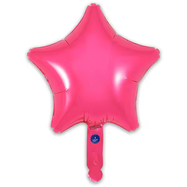 Globo Estrella Fucsia 23cm - 1
