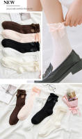 Calcetines De Mujer Con Volante Y Lazo Para Cosplay Y Accesorios De Ropa Media Almohadilla Cómoda Regalo Para Niñas - details 2