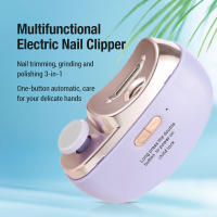 Tijeras Eléctricas De Uñas Con Luz Y Pulido Herramienta De Manicura Doméstica Doble Función Cortar Y Pulir Marca OTRO Origen China - details 0