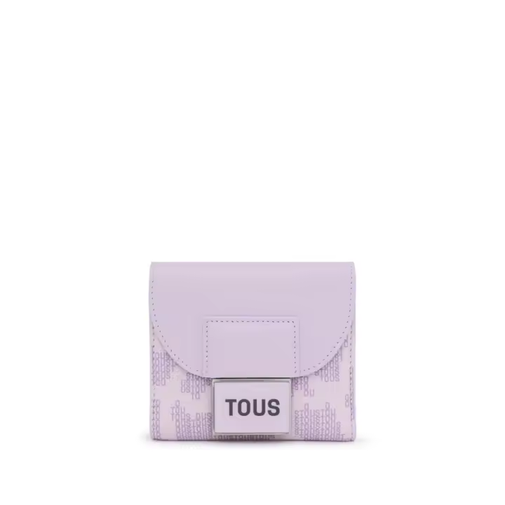 TOUS 395900959 BILLETERA S. FLAP KAOS PIX MALVA OSCURO 2001852529 TOUS - ACCESORIOS 395900959 - 1