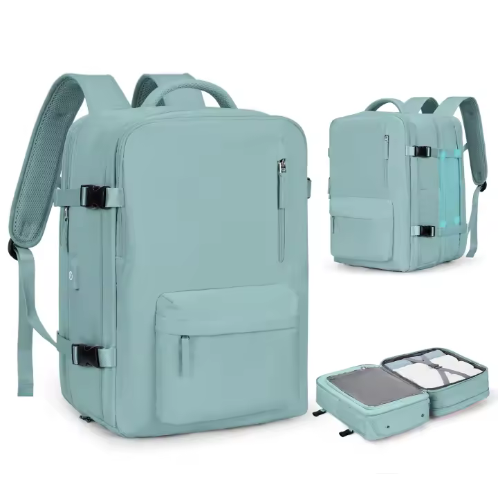 Mochila de viaje cabina avion, gran capacidad, con USB, 46cm*30cm*16-26cm - 1