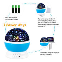 Lámpara De Noche LED Estelar Giratoria Para Dormitorio Infantil Iluminación De Galaxia Y Luna Regalo Para Niños Luz De Cama Rotativa Con Proyector De Estrellas - details 1
