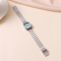 Reloj De Pulsera De Mujer Simple Cuadrado Dial Acero Vestido De Moda Y Casual Resistente Al Agua Displays De Numeración Romana - details 11