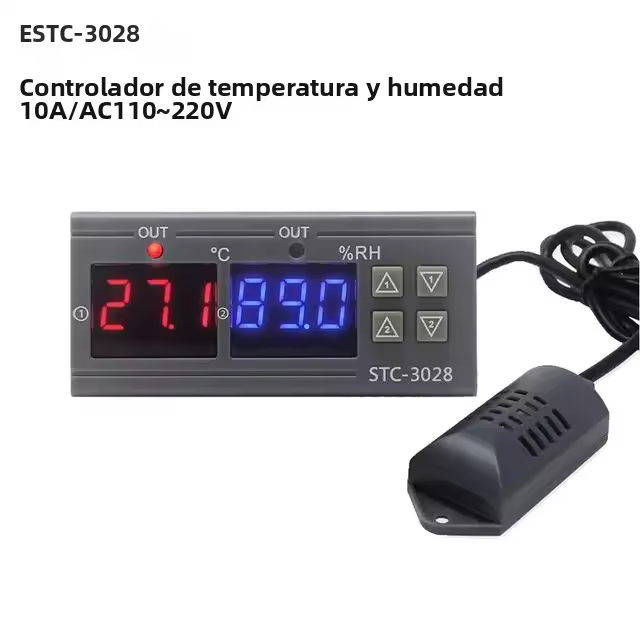 Termostato Digital STC 3028 Control De Temperatura Y Humedad Para Incubador Hygrostat AC 110V 220V DC 12V Hygrometer Medidor De Ambiente - 1