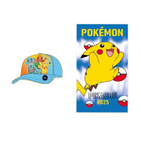 pokemon pikachu pack gorra de nino+pokemon pikachu toalla microfibra para play 70*140cm - details 4