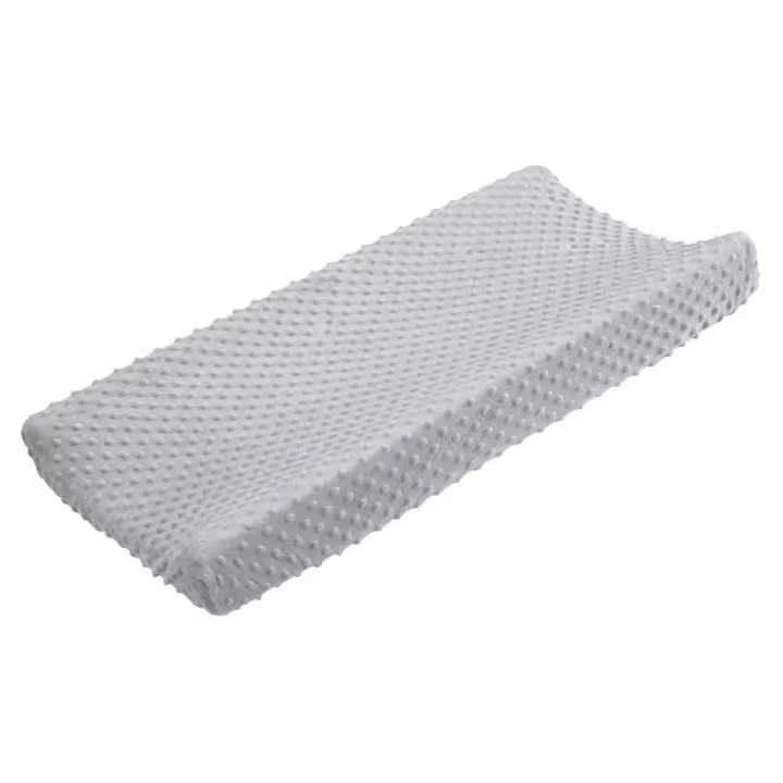 CA Almohada de lactancia de terciopelo Baby Bean, funda de almohada, cambiador, funda para cambiador, juego de 2 piezas para bebé, funda de tela extraíble y lavable - 1