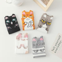 5 Pares De Calcetines De Mujer Estilo Gato Divertido Calcetines De Cuello Alto Absorbentes De Humedad Regalos Para Mujeres - details 3