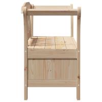 Banco de Almacenamiento para Jardín vidaXL 119x76x44 cm de Madera Maciza de Pino - details 5