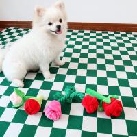 Juguete De Masticar Para Perros Pequeños Y Medianos Muñeco De Peluche Con Sonido Rosa Reducción De La Boredom Y Ansiedad - details 1