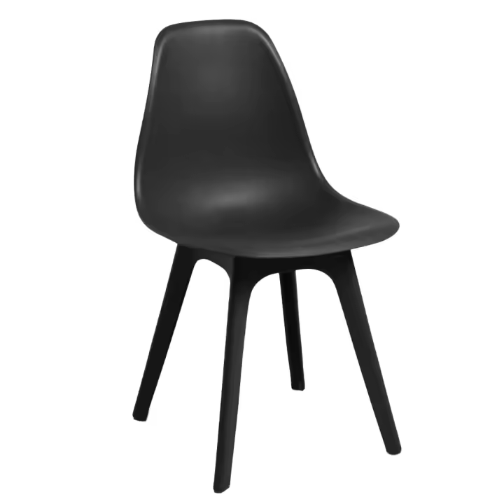 ORION91 Silla NORDIK Elegant Asiento y Patas Color Negro 🖤 46,5x82x39 cm Comedor Oficina Salón Teletrabajo Cocina - SpazioLuzio - 1
