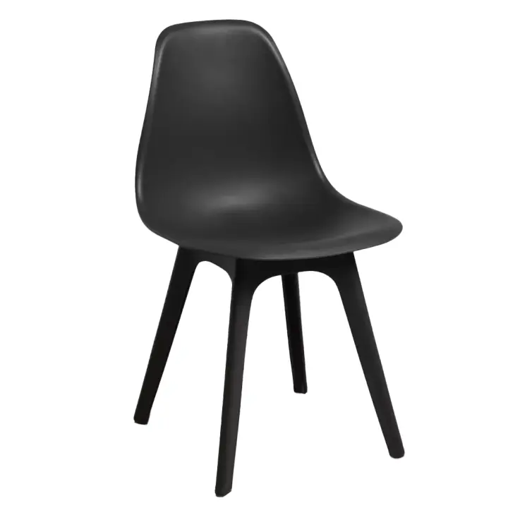 ORION91 Silla NORDIK Elegant Asiento y Patas Color Negro 🖤 46,5x82x39 cm Comedor Oficina Salón Teletrabajo Cocina - SpazioLuzio - 1