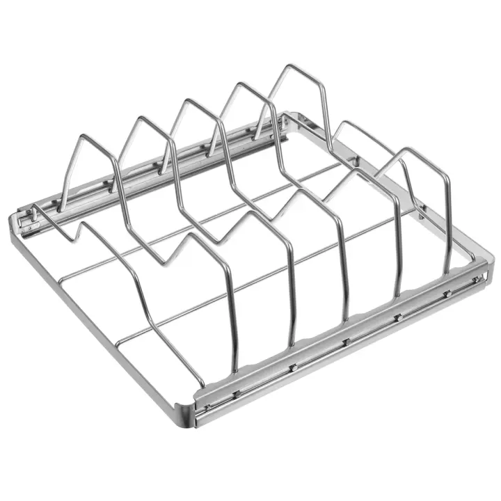 Rack De Costillas De Acero Inoxidable Plegable Herramienta De Barbacoa Para Fiestas Familiares Camping Al Aire Libre Navidad - 1