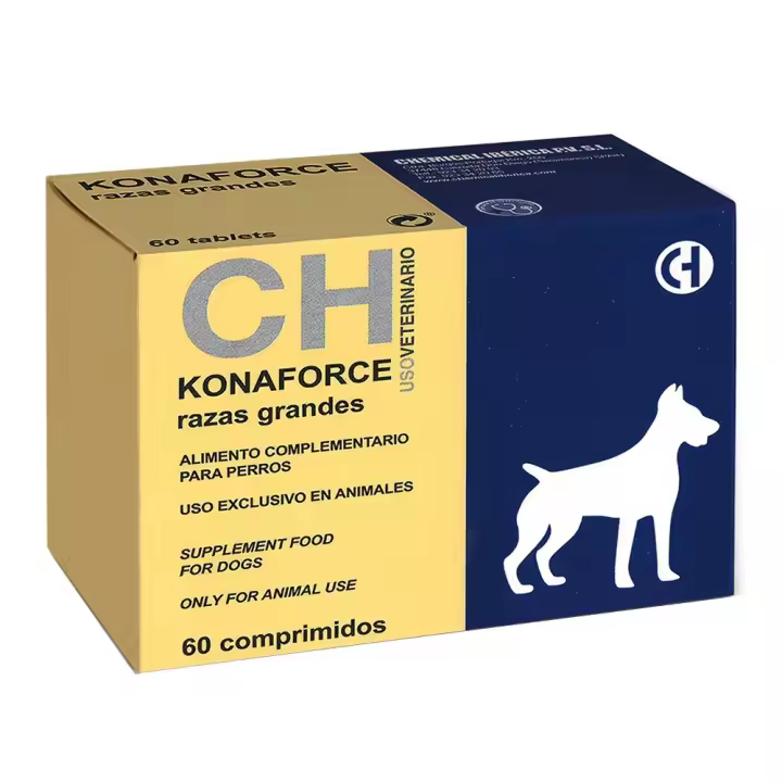 KONAFORCE razas grandes 60 comprimidos suplemento para apoyar la coagulación sanguínea y prevenir hemorragias para perros Chemical Ibérica - 1