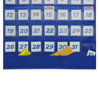 Calendario De Pared Para Clase Con Tablero De Bolsillos Y Tablero De Clima 25.75x33.75in Incluye 117 Tarjetas Herramienta Docente - details 1