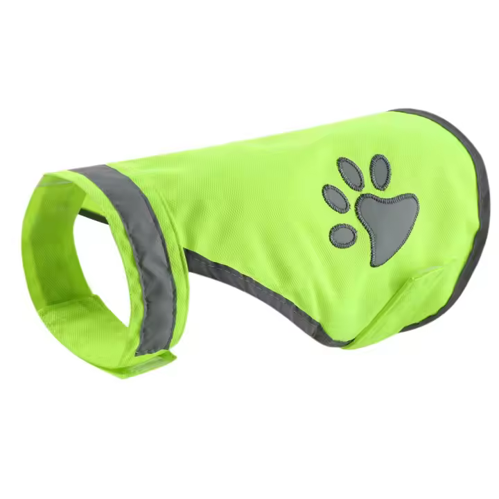 Chaleco De Seguridad Reflectante Para Perros Visibilidad Alta Chaleco Hi Vis De Color Fluorescente Ropa De Seguridad Nocturna Para Mascotas Material Polyester - 1