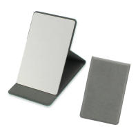 Espejo De Maquillaje Plegable Rectangular De Bolsillo Ultrafino Portátil Y Compacto Espejo Cosmético Personalizado De Acero Inoxidable - details 1
