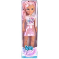 Nancy Shine , Pink, Muñeca con el Pelo Largo con Mechones Metalizados de Color Rosa, Vestido de Falda Rosa Metalizada y Top Blanco - details 5