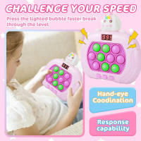 Juguete Electrónico De Nivel 999 Pop Quick Push Bubbles Máquina De Juegos Portátil Para Niños Alivio De Presión Al Comprimir Juguete Regalo - details 5