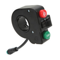 Bocina Y Señal De Giro Para Scooter Ebike Bicicleta Eléctrica Con Enchufe Impermeable De 5 Pines Control De Acelerador 3 En 1 De 22mm - details 0
