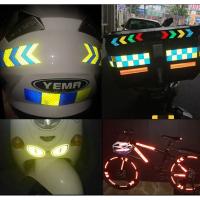 10Pcs Etiquetas Reflectoras Para Bicicleta Carrocería De Motocicleta Y Coche Decalcomanías De Seguridad Ciclismo Adhesivo Reflectante Accesorios De Bicicleta - details 1