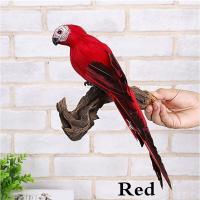 Decoración Creativa Y Artesanal De Papagayo Animal Para Jardín Miniatura Pajaro De Tela Con Plumas Para Adorno Del Césped Tamaño 25/35cm - details 12