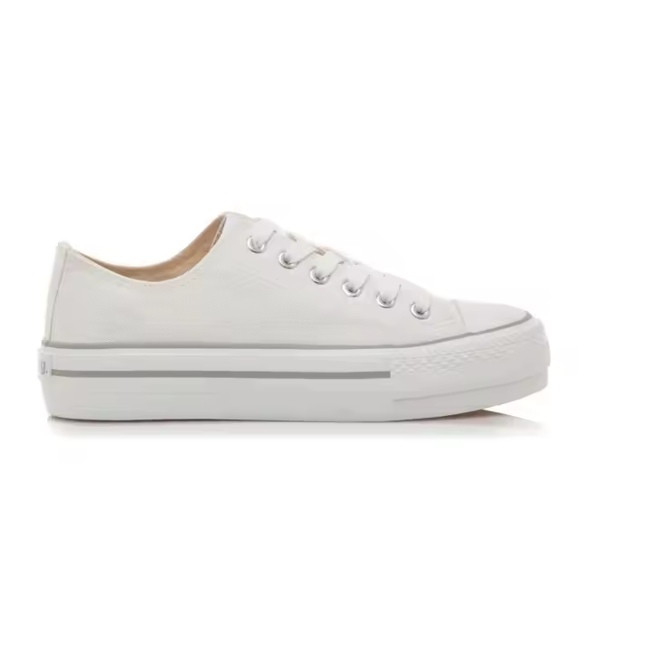 Zapatillas Mujer Mustang Canvas Blanco 60173 Canvas Blanco Zapatillas Mujer Mustang - 1